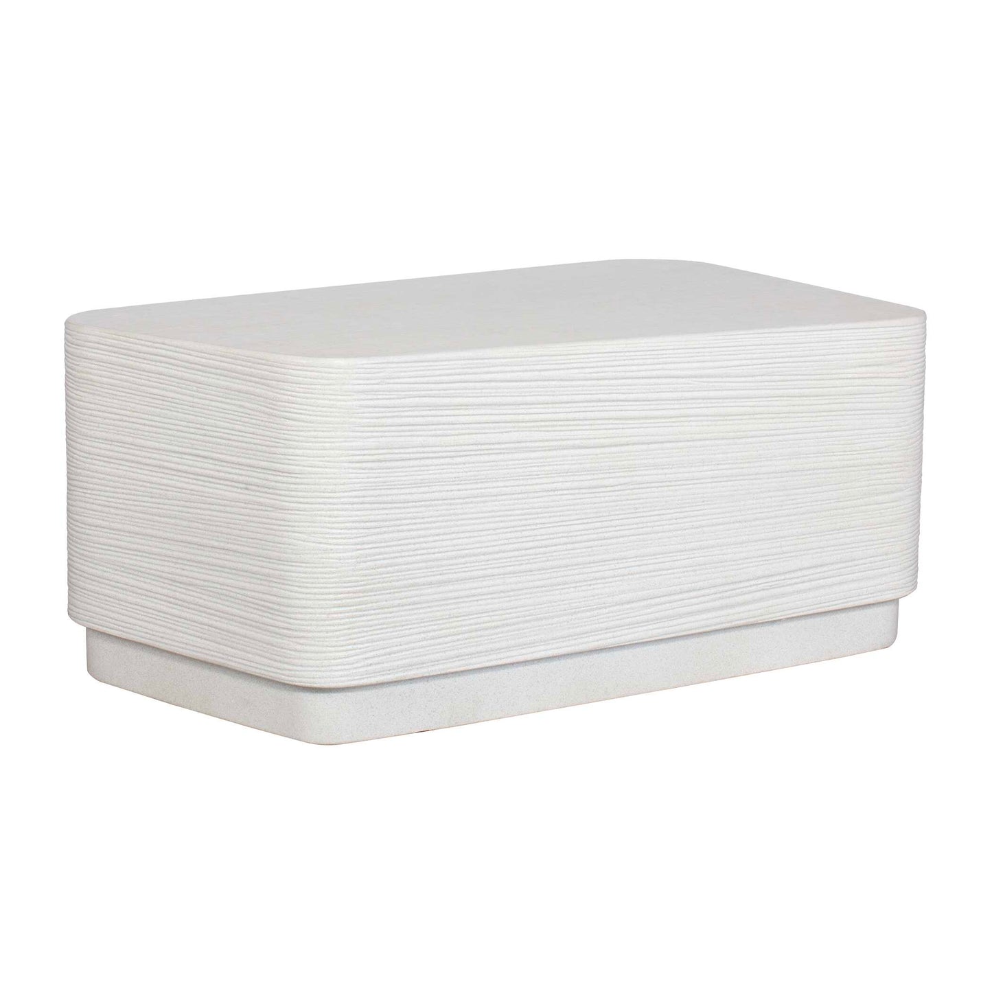 Saltwater White Concrete Coffee Table