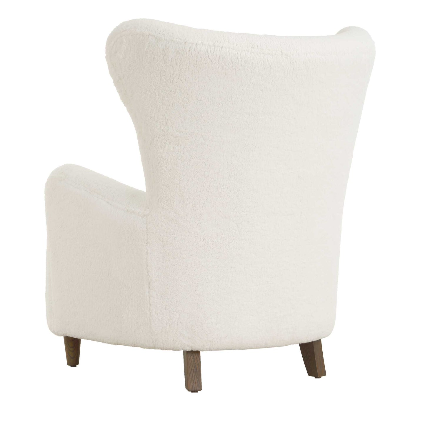 Ingel White Wingback Armchair