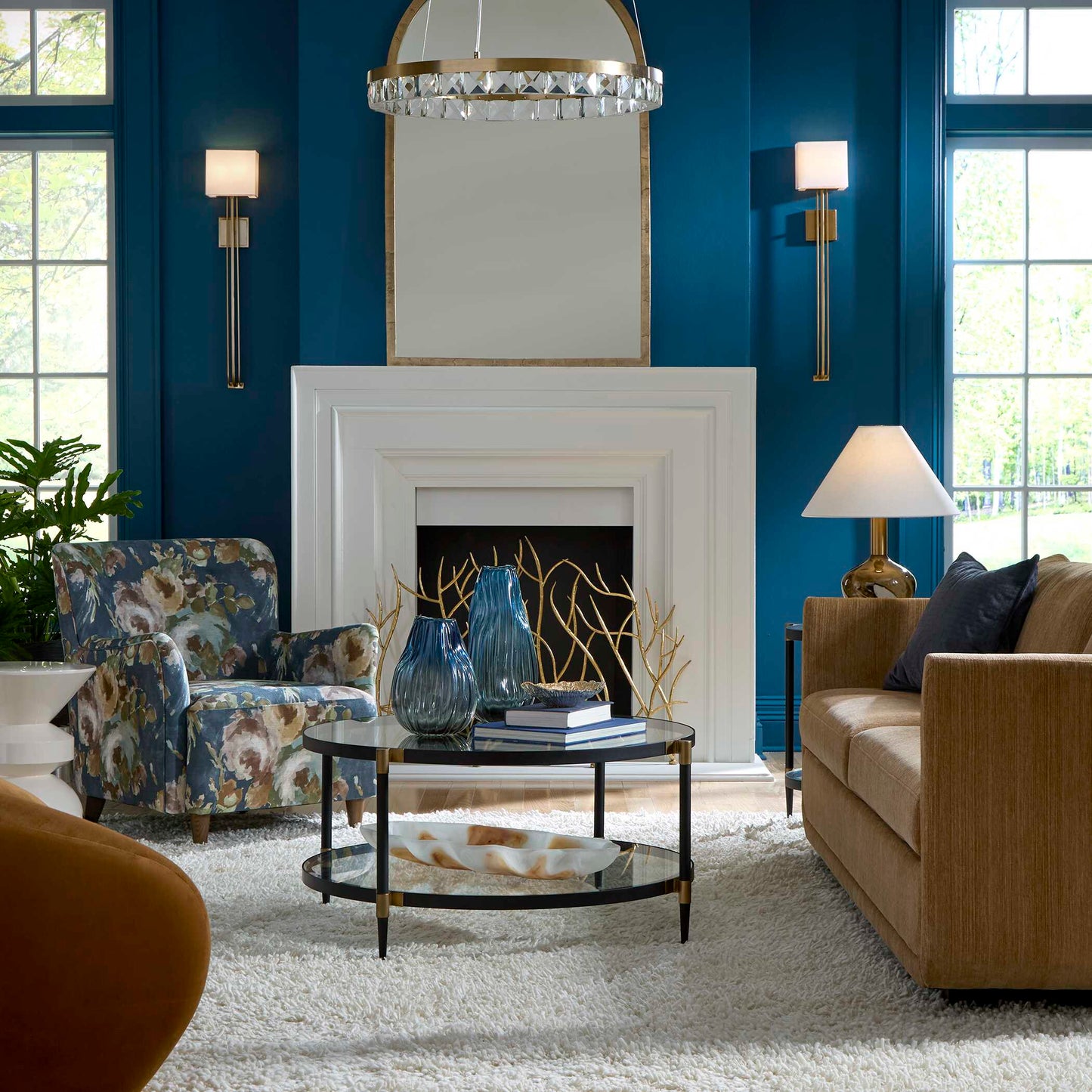 Lainey Floral Upholstered Armchair