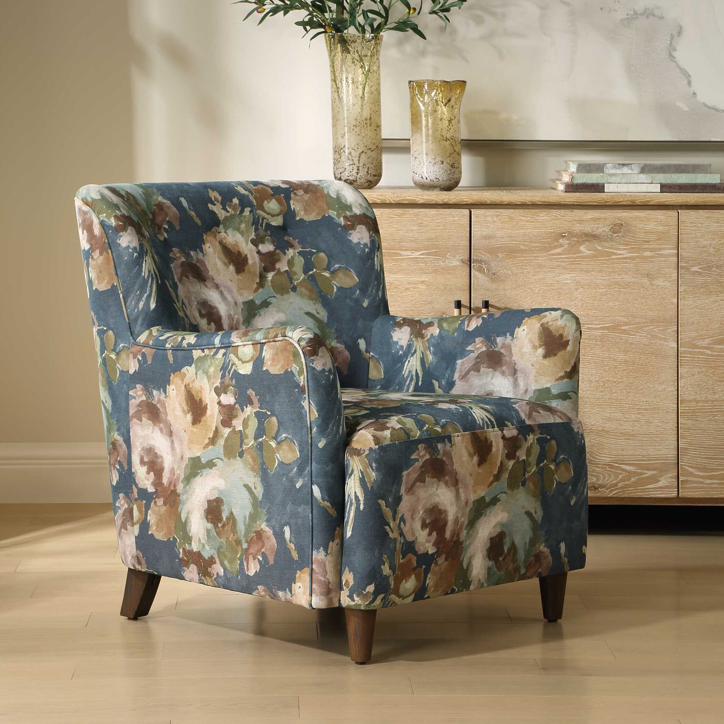Lainey Floral Upholstered Armchair