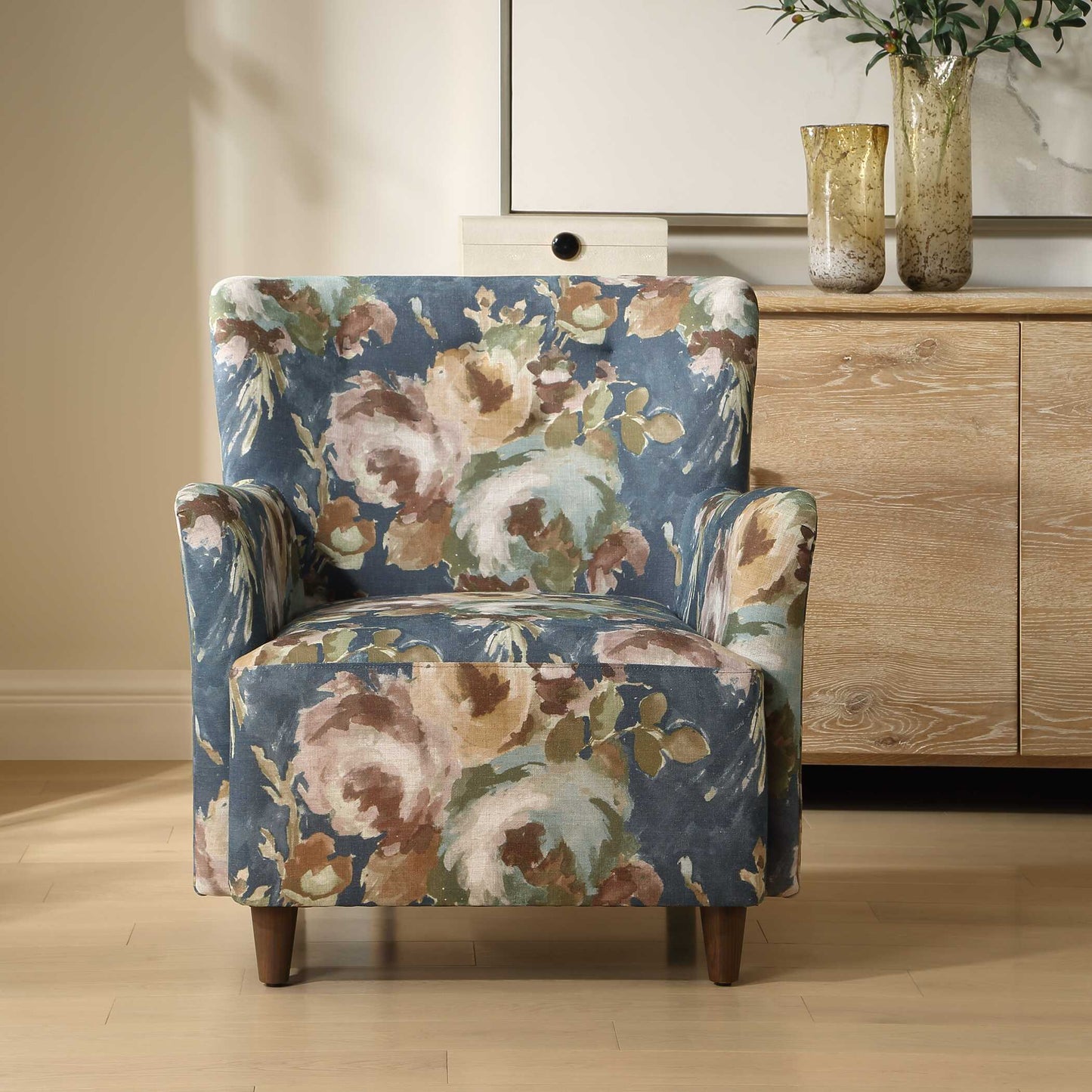 Lainey Floral Upholstered Armchair
