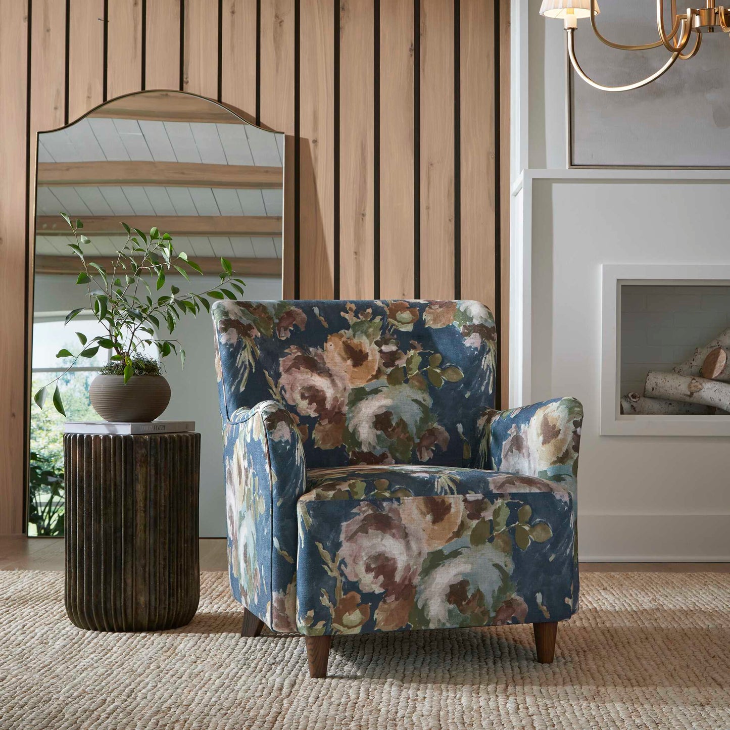 Lainey Floral Upholstered Armchair