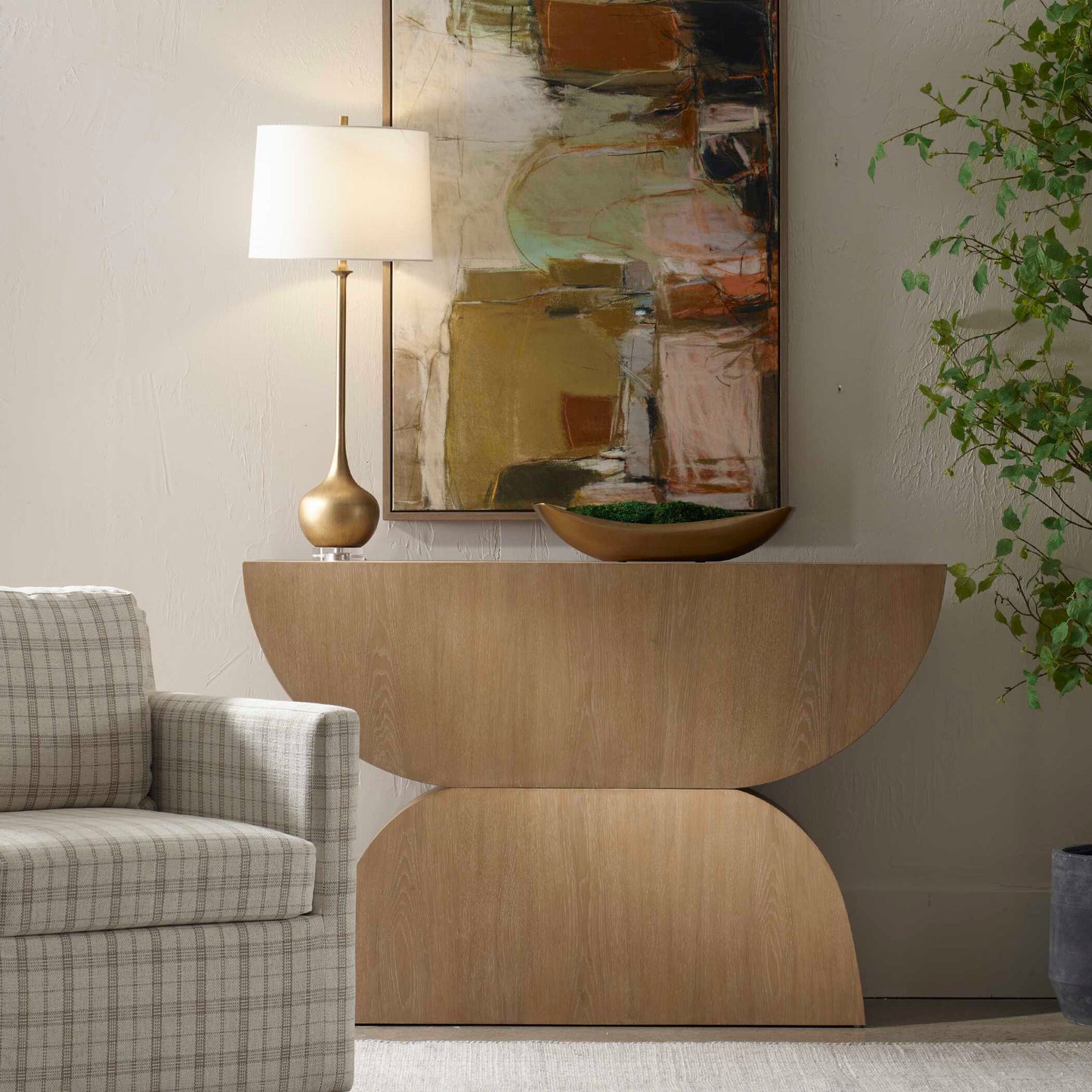 Ciano Modern Wood Console Table