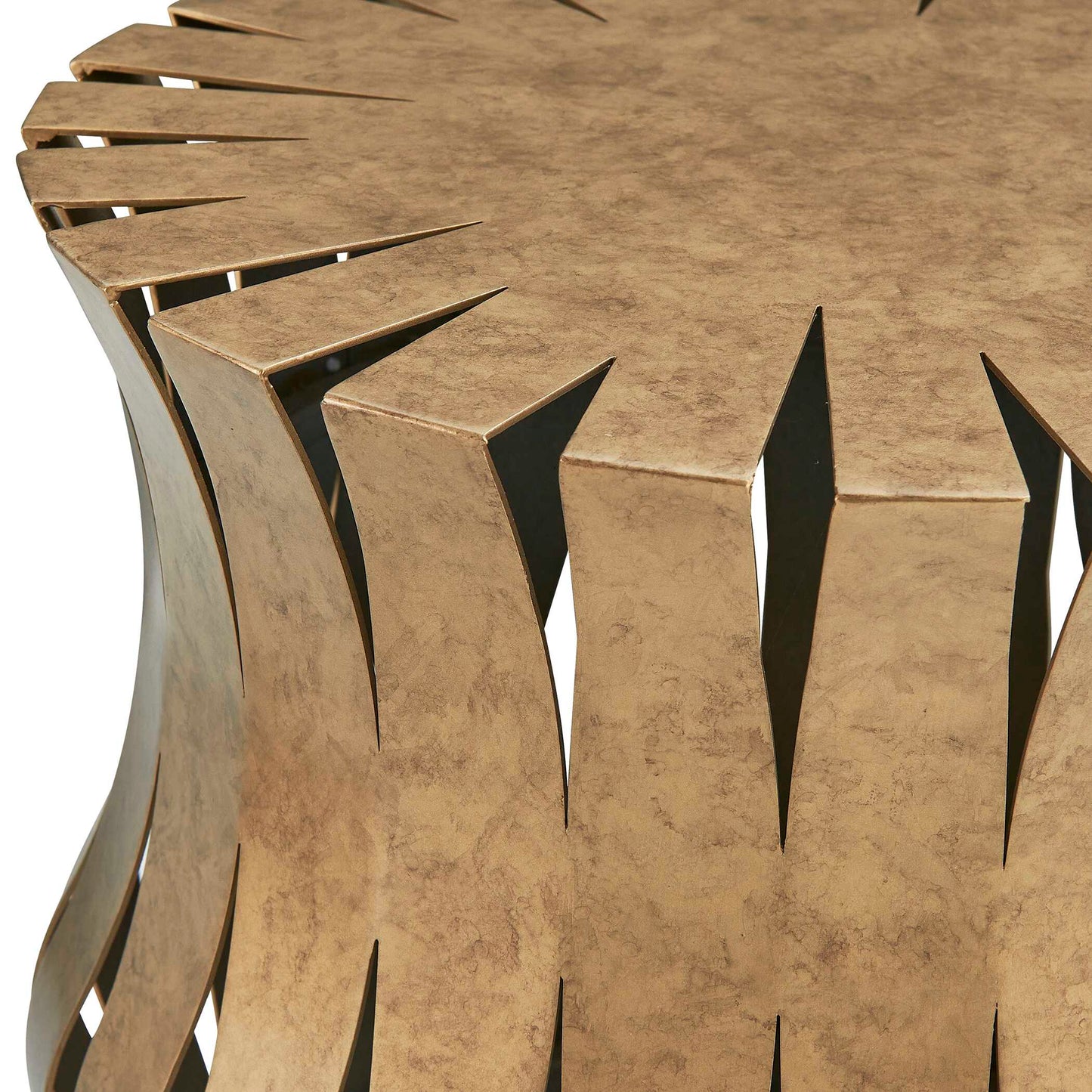 Arida Aged Gold Accent Table