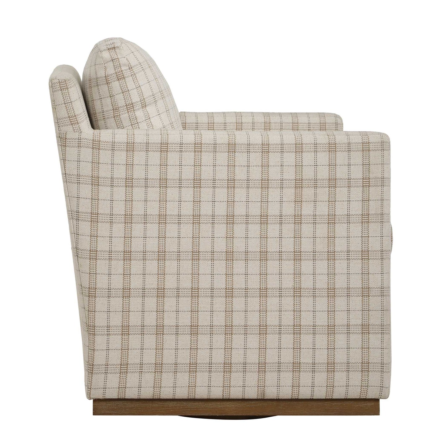 Basie Casual Linen Swivel Chair