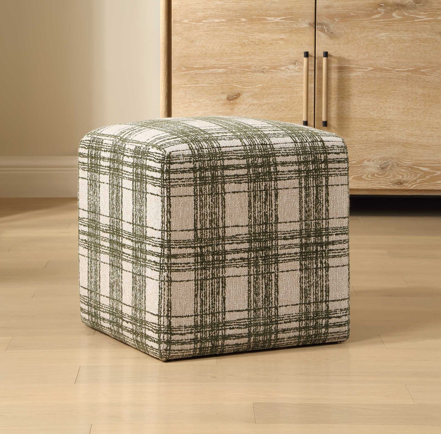 Joie Ireland Plaid Ottoman