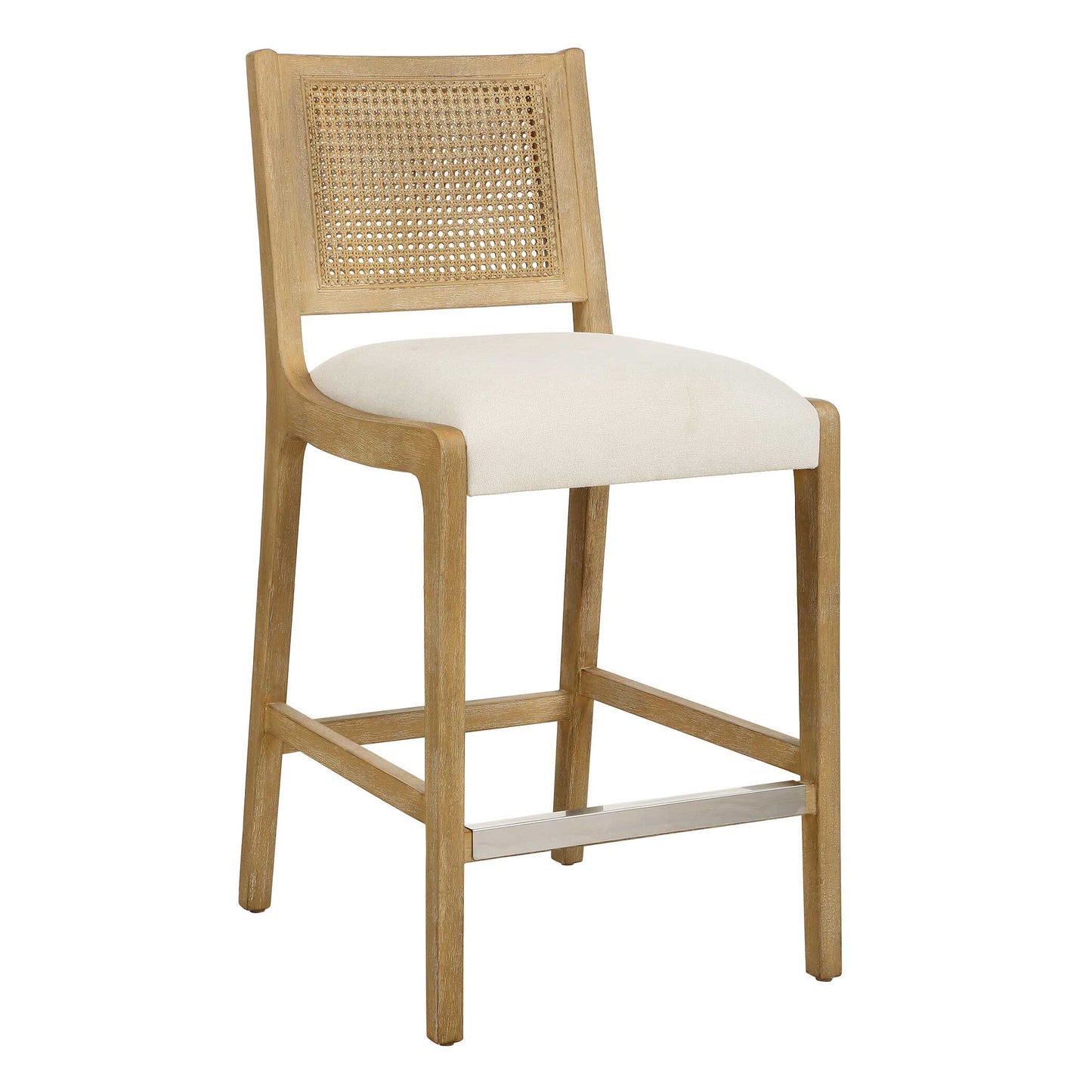 Interweave Coastal Rattan Counter Stool