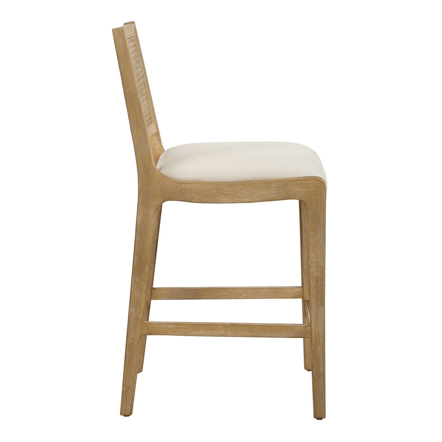 Interweave Coastal Rattan Counter Stool