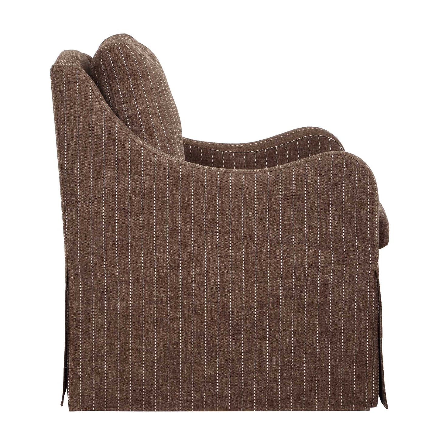 Luisa Pinstripe Swivel Chair