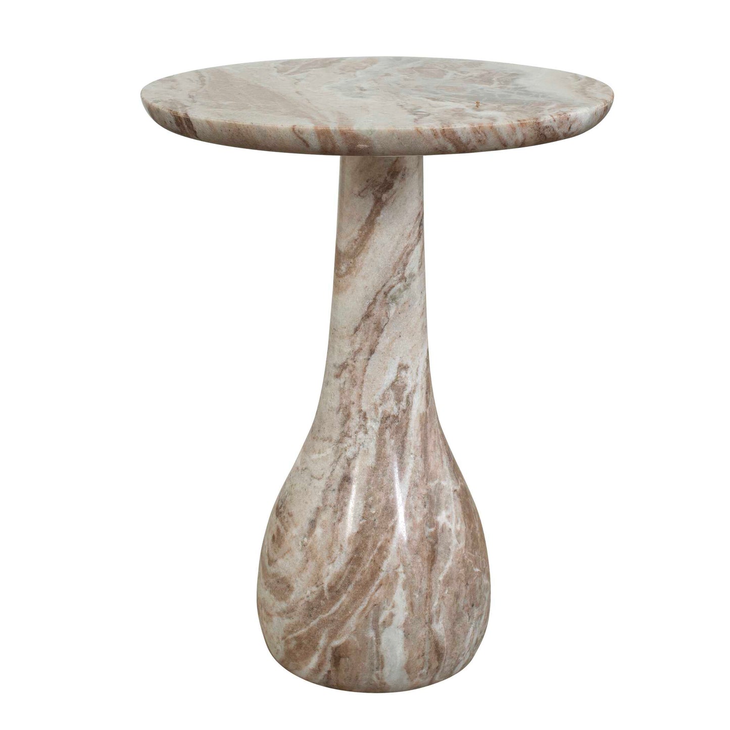 Shura Indoor-Outdoor Marble Accent Table