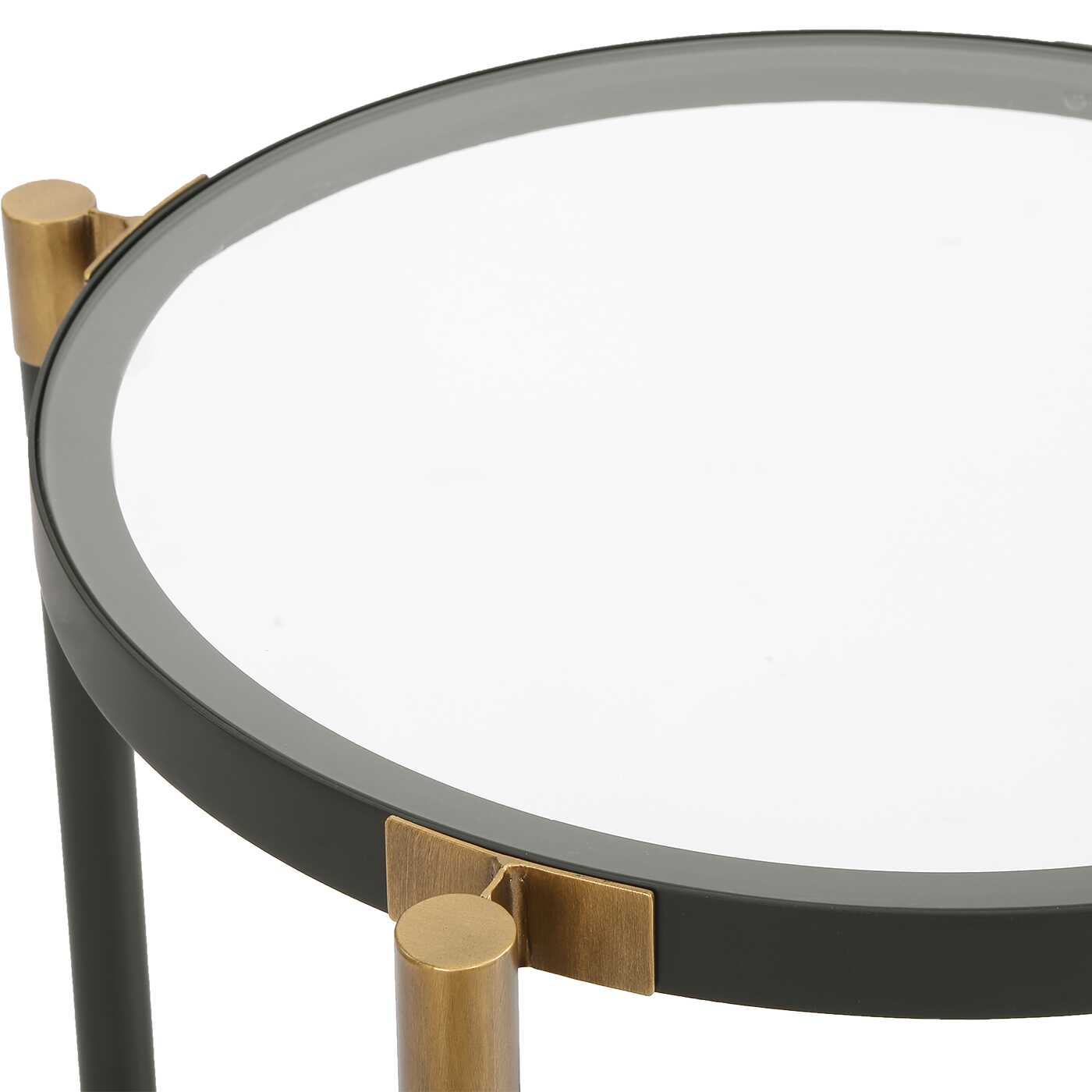 Chadid Round Glass Side Table