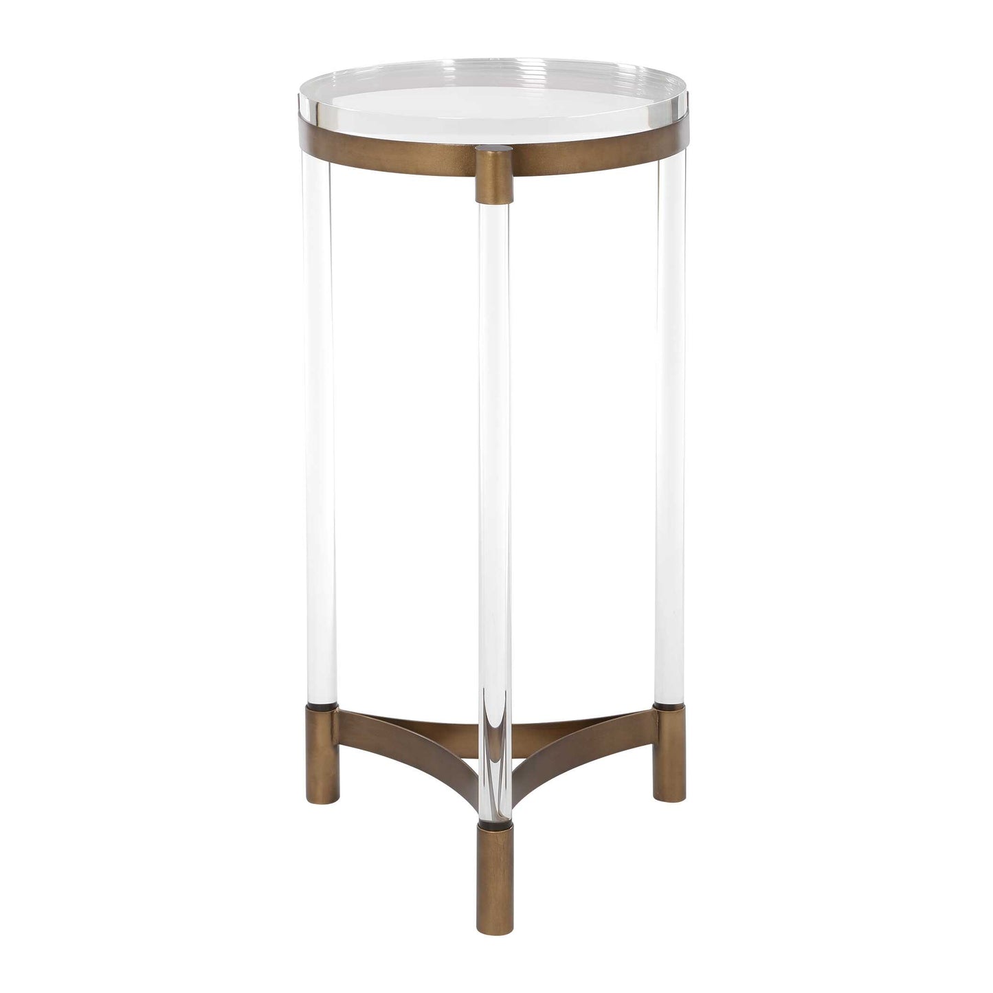 Pereira Round Acrylic Accent Table