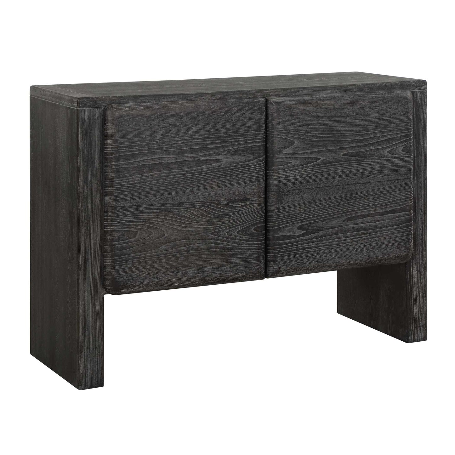 Bierk Dark Stain 2 Door Cabinet