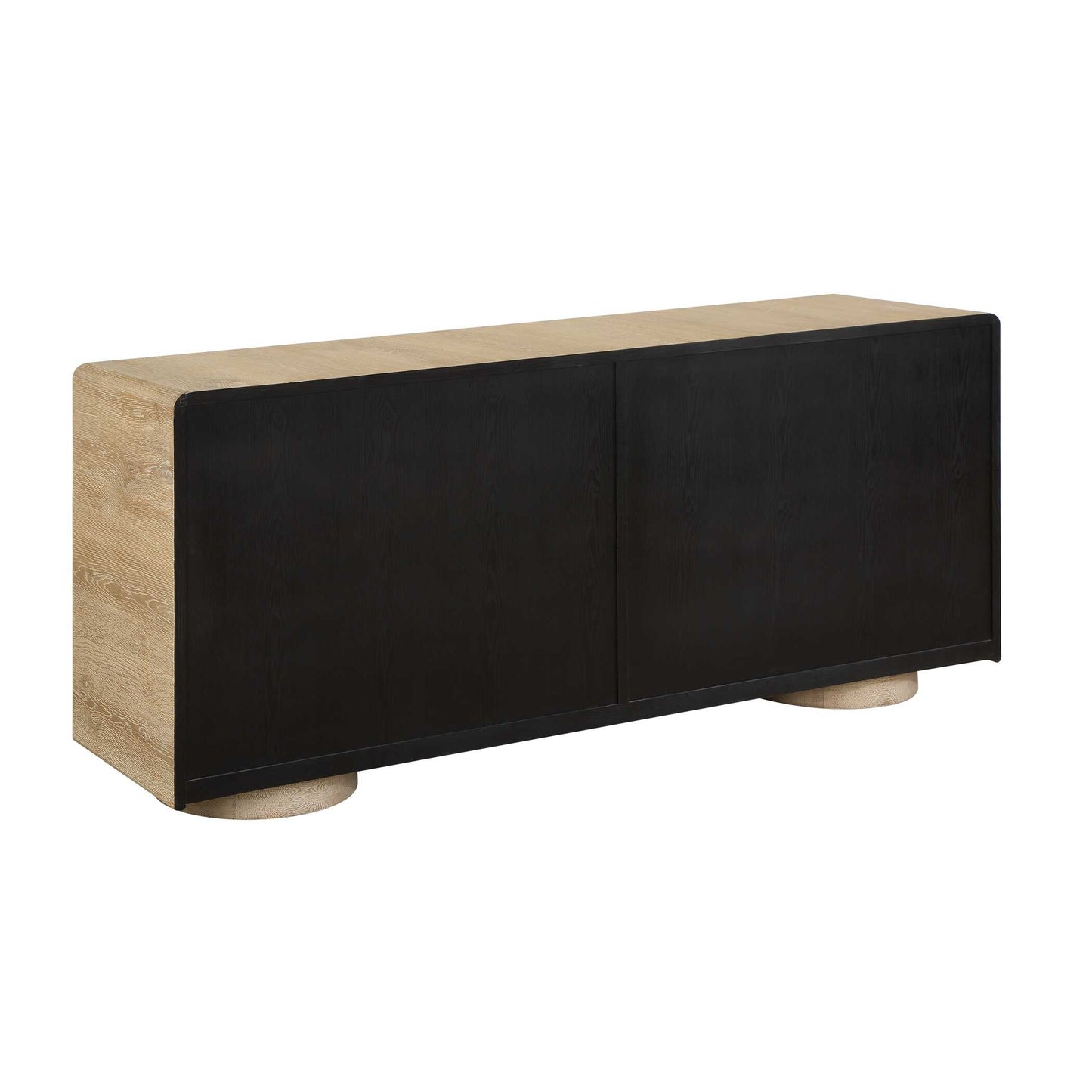 Evanston 4 Door Natural Oak Cabinet