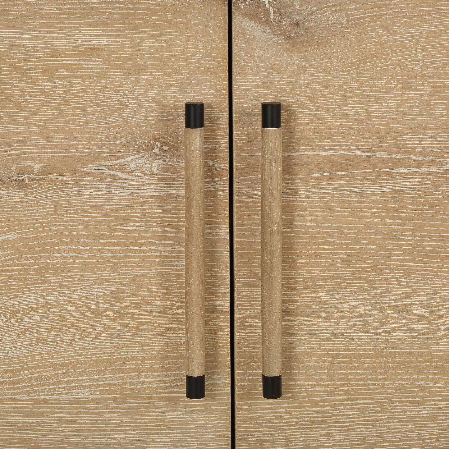Evanston 4 Door Natural Oak Cabinet
