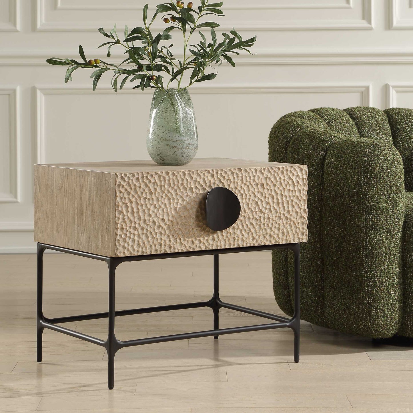 Lunar Wooden Side Table