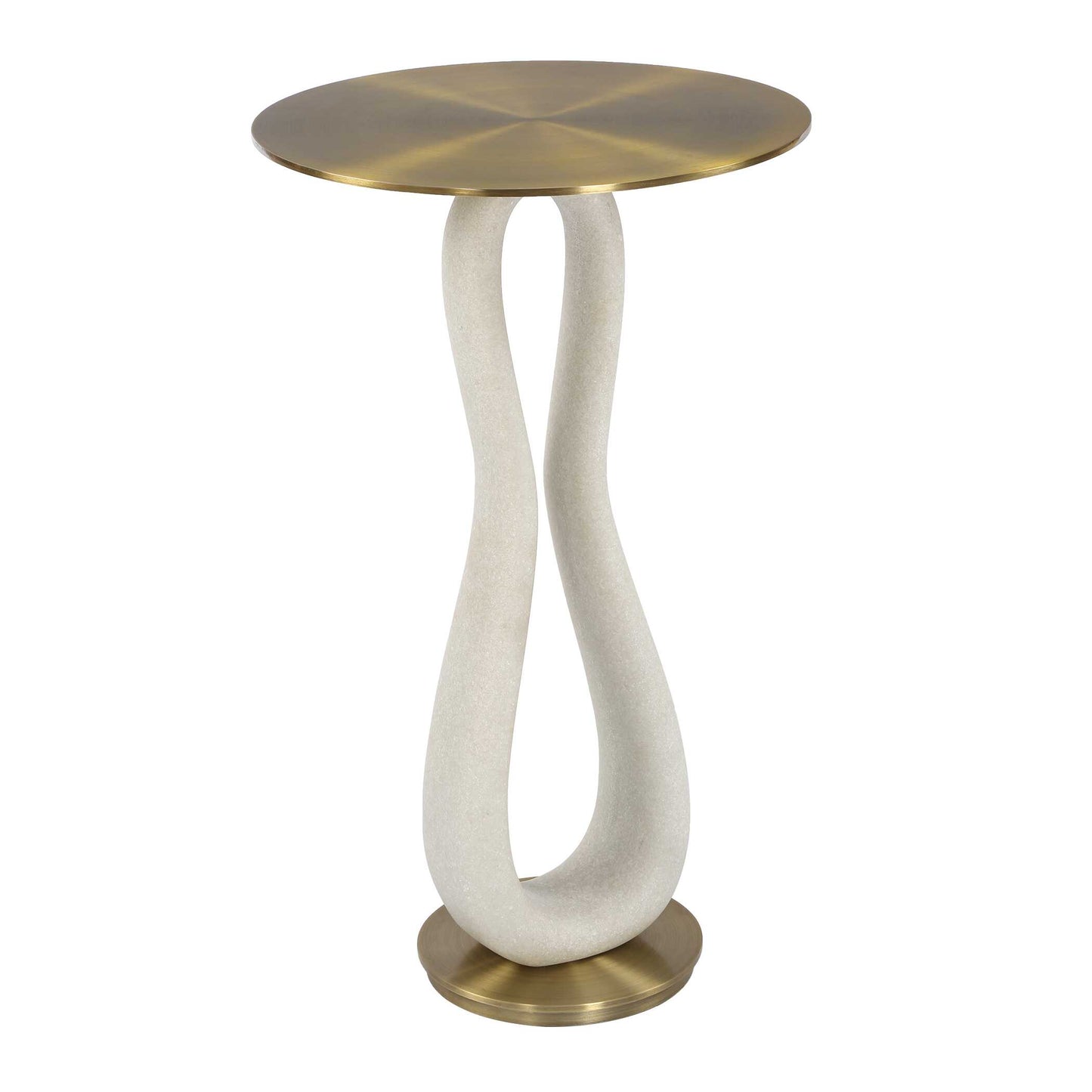 Sonia Modern Brass Accent Table