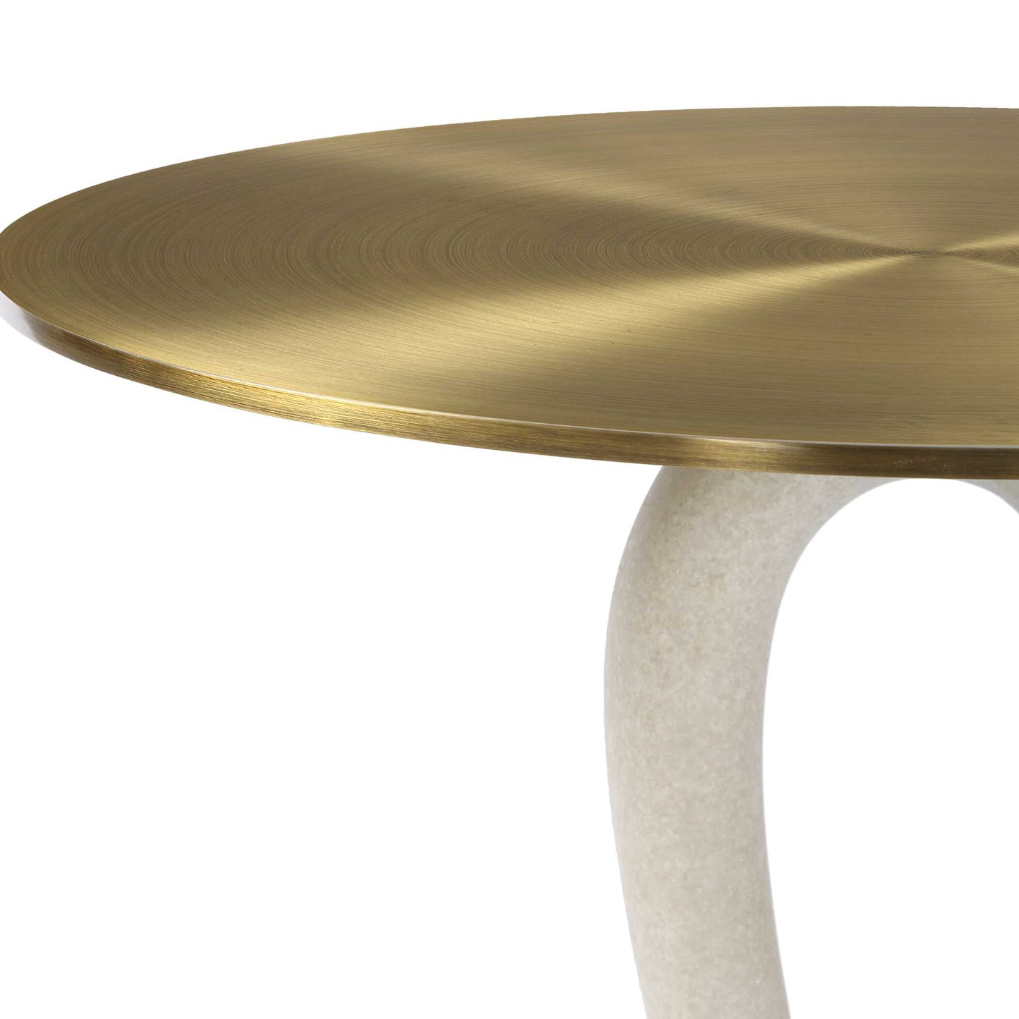 Sonia Modern Brass Accent Table