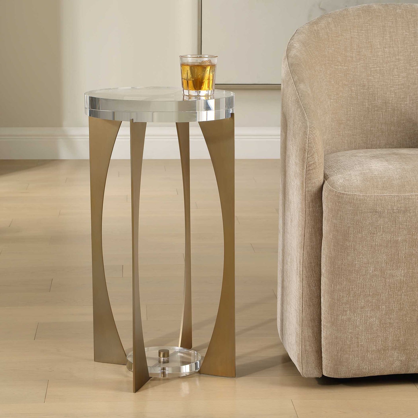 Kolkata Brass Accent Table