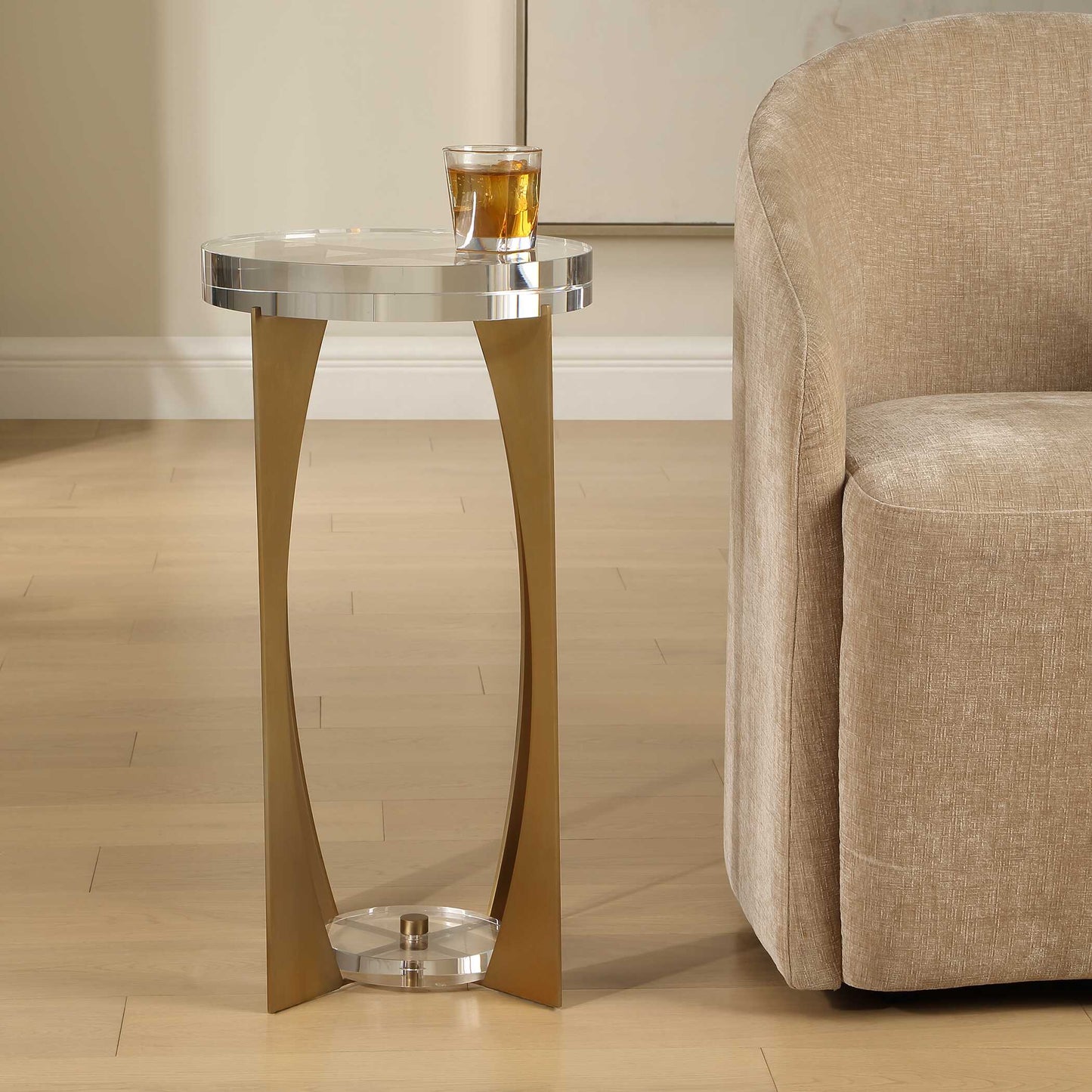 Kolkata Brass Accent Table