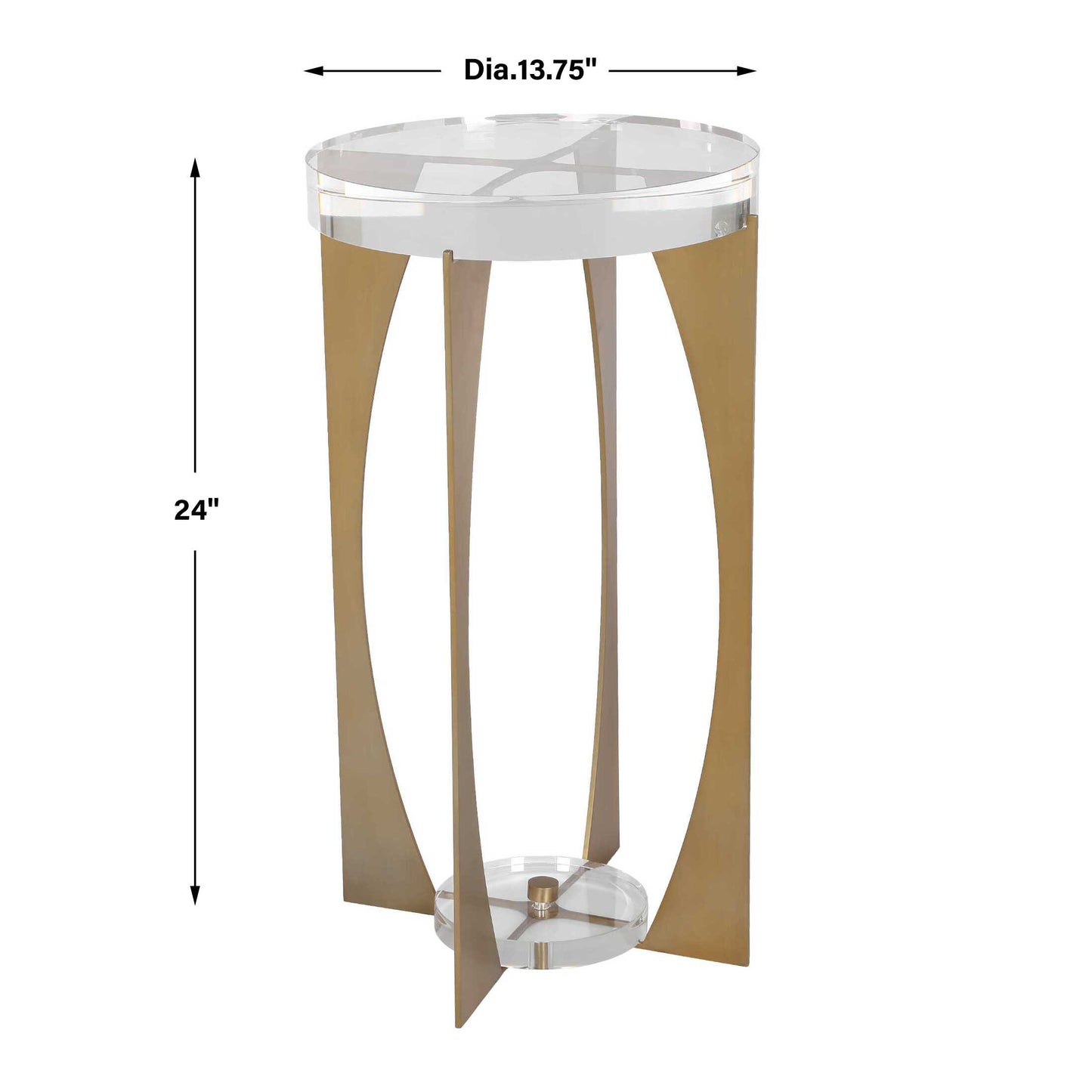 Kolkata Brass Accent Table