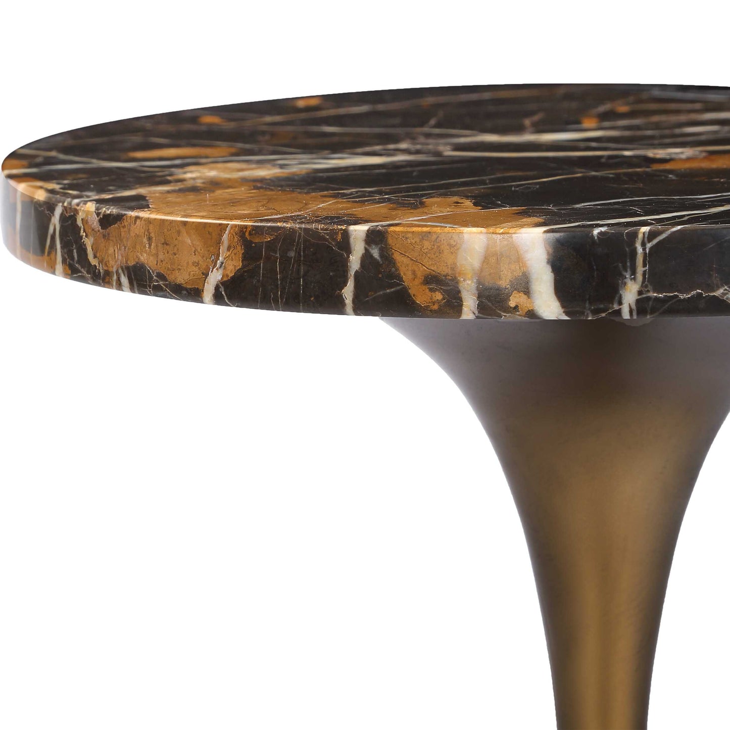 Karnes Dark Marble Drink Table
