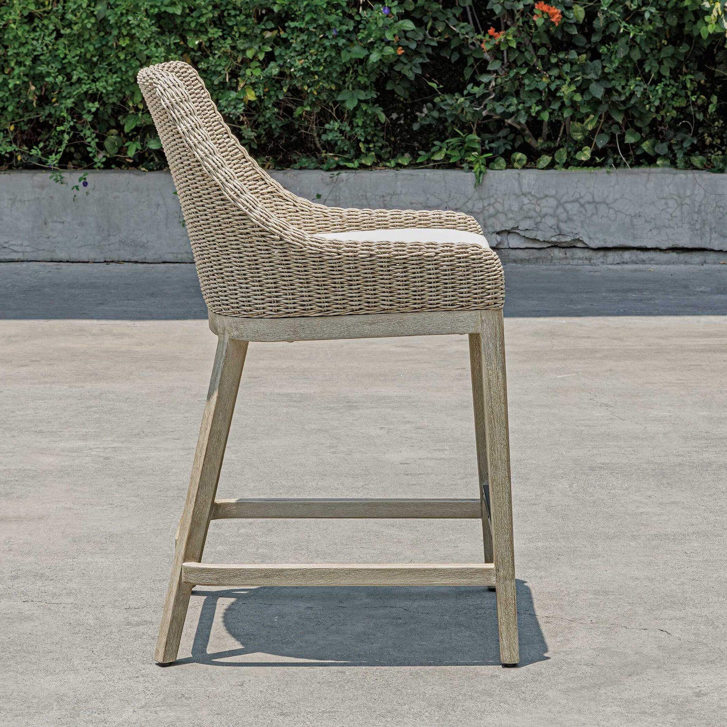 Paloma Outdoor Wicker Counter Stool