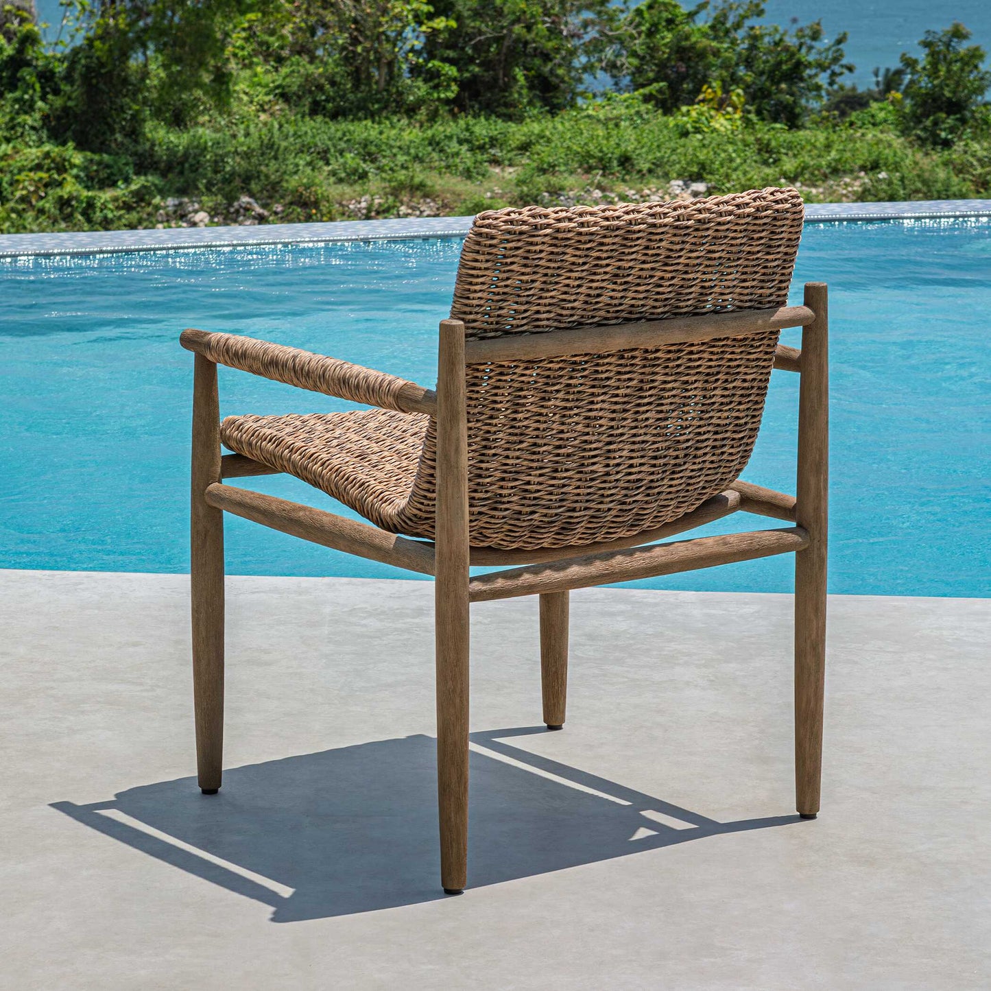 Sumba Golden Flax Outdoor Dining Chair