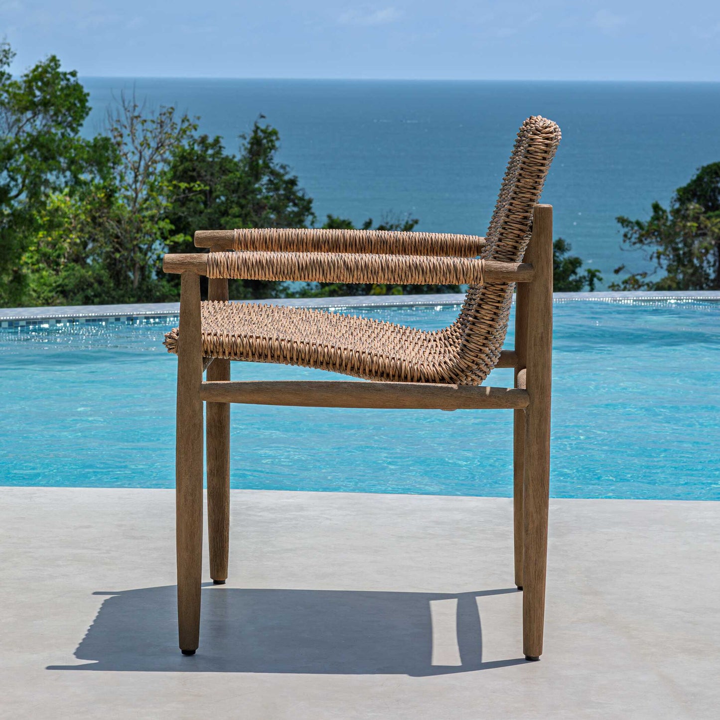 Sumba Golden Flax Outdoor Dining Chair