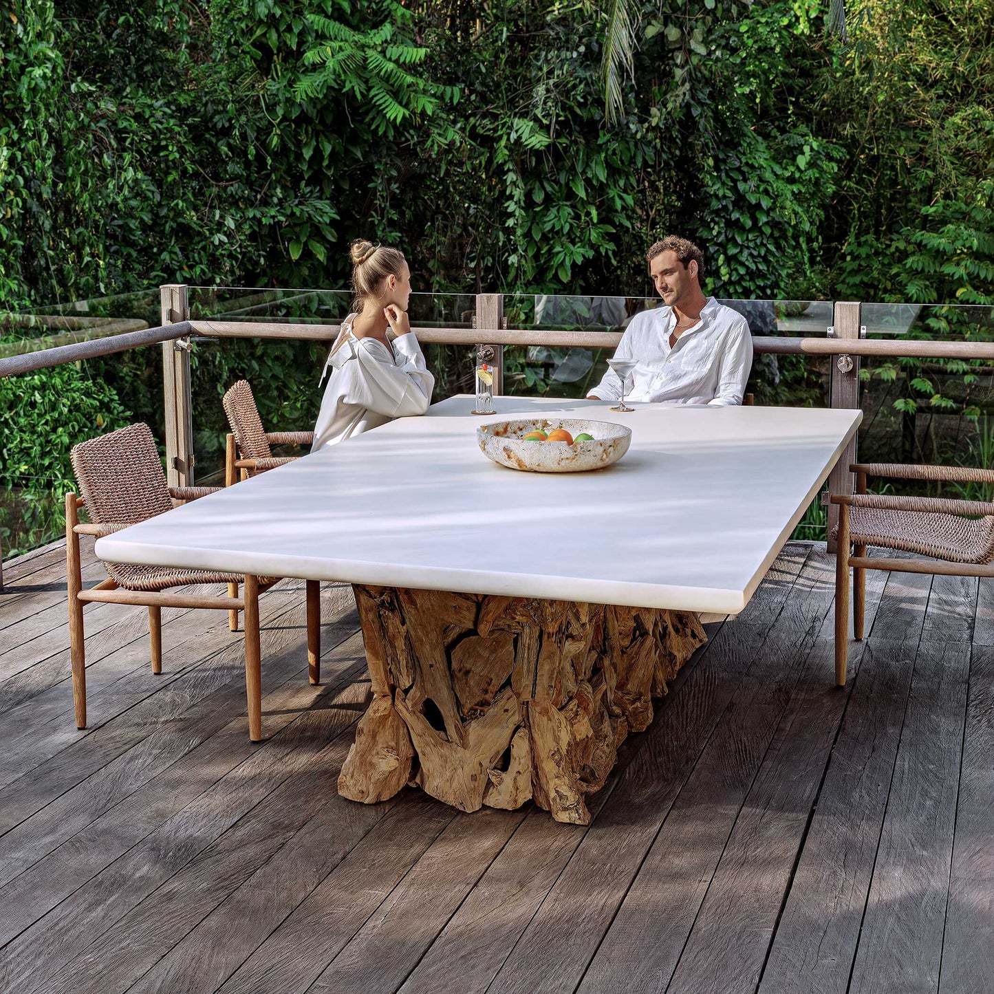 Sumba Golden Flax Outdoor Dining Chair