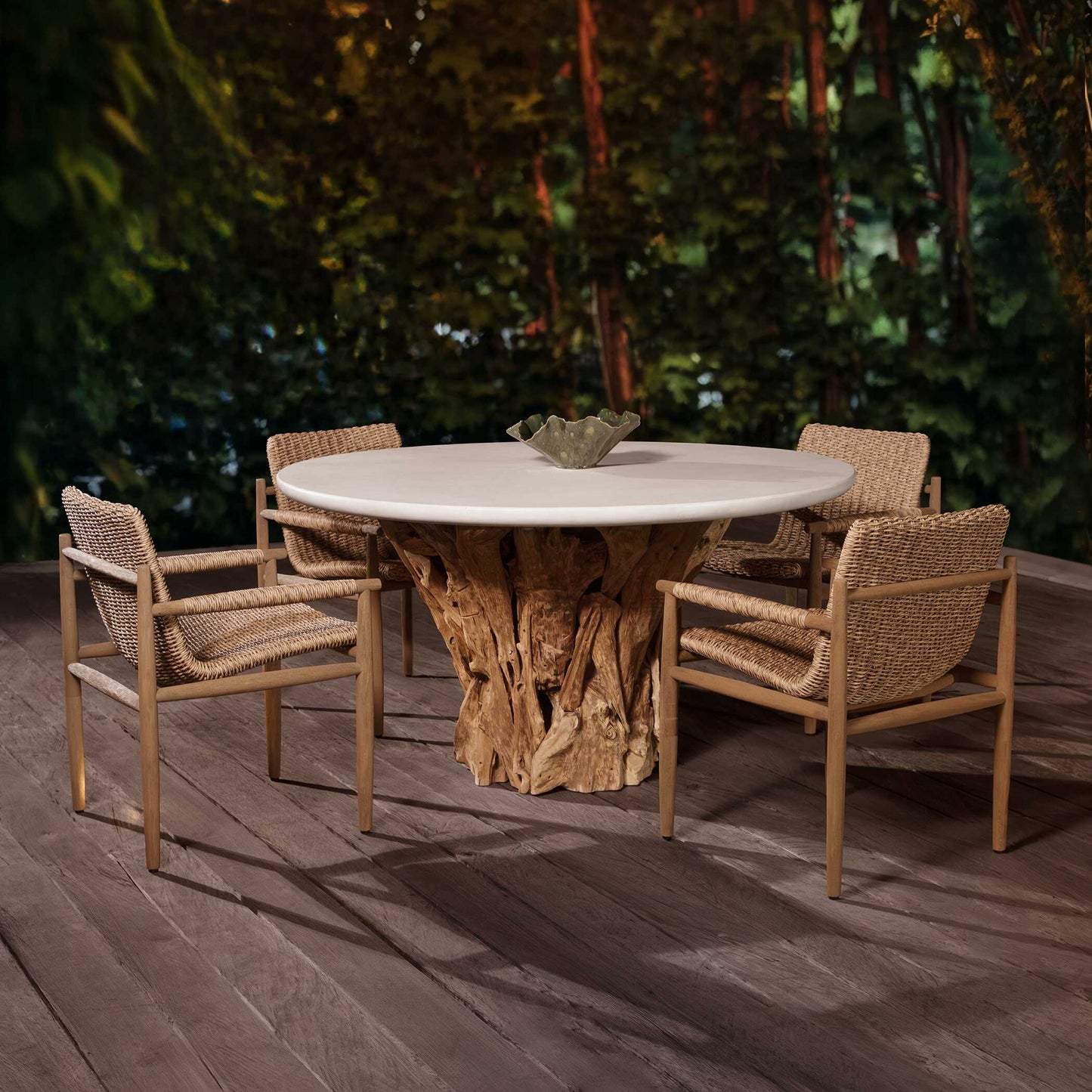 Sumba Golden Flax Outdoor Dining Chair
