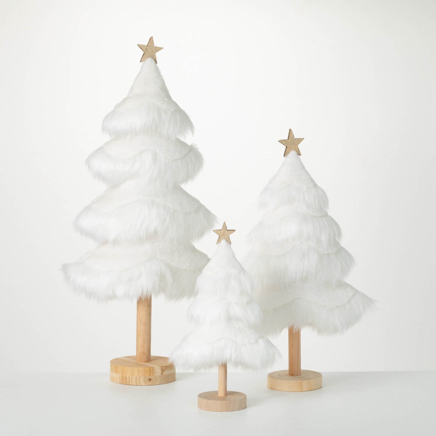 Faux Fur Christmas Trees