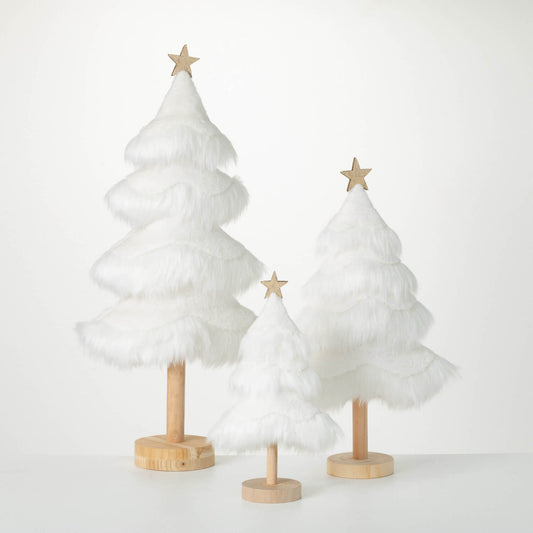 Faux Fur Christmas Trees