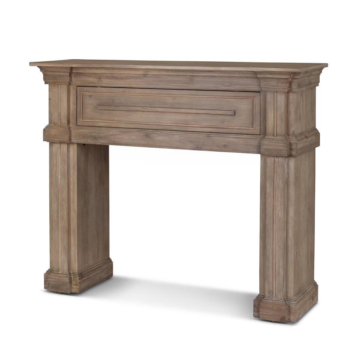 Fireplace Mantel with Hidden Storage
