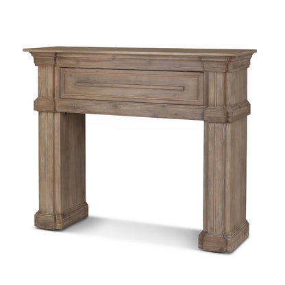 Fireplace Mantel with Hidden Storage