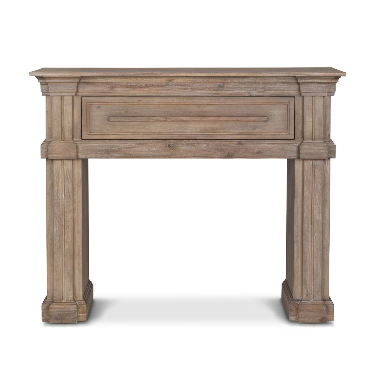 Fireplace Mantel with Hidden Storage
