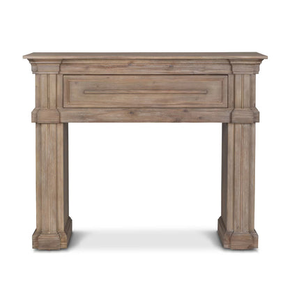 Fireplace Mantel with Hidden Storage