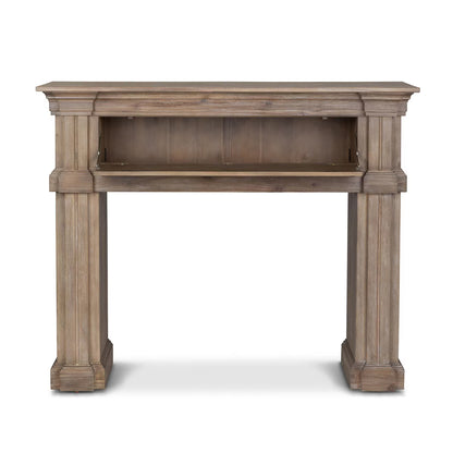Fireplace Mantel with Hidden Storage