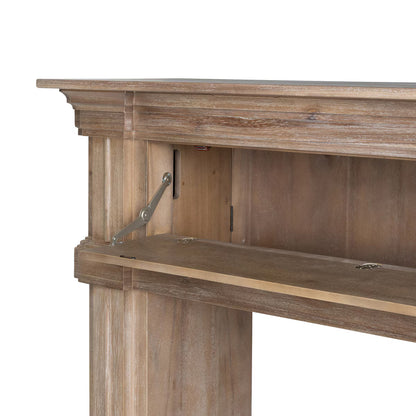 Fireplace Mantel with Hidden Storage