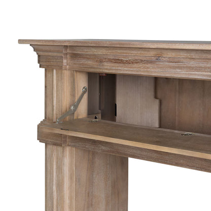 Fireplace Mantel with Hidden Storage