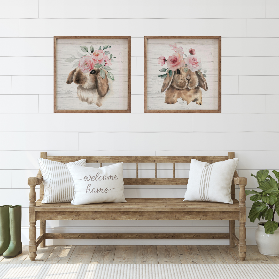 Flopsy Rabbit Wooden Art