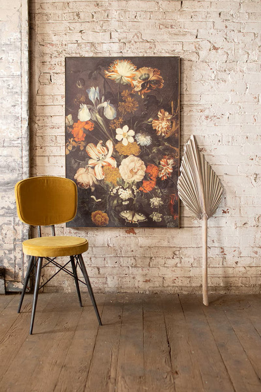 Framed Canvas Floral Print