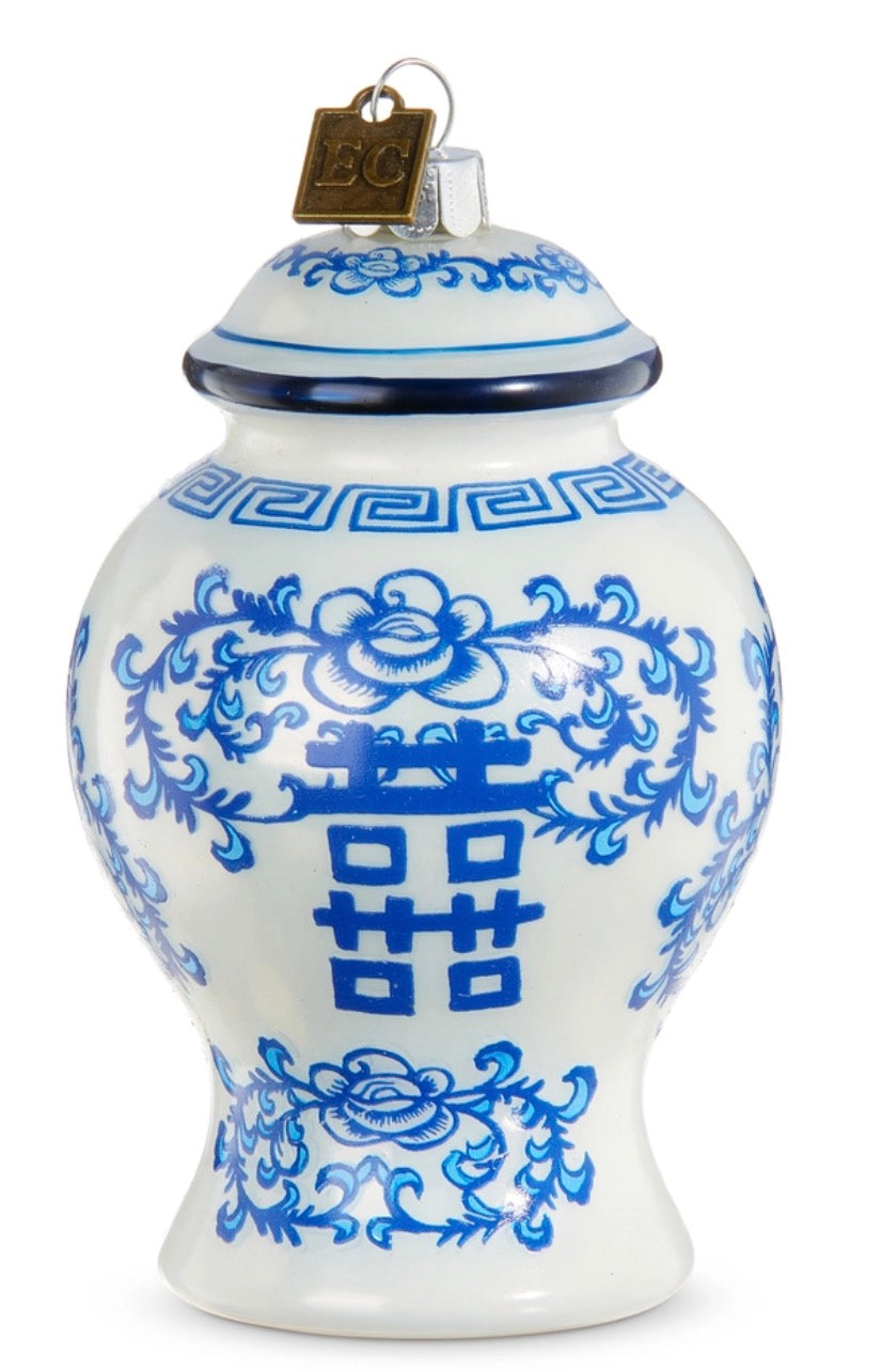 Blue/White Ginger Jar Ornament