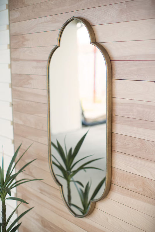 Gold Metal Framed Mirror