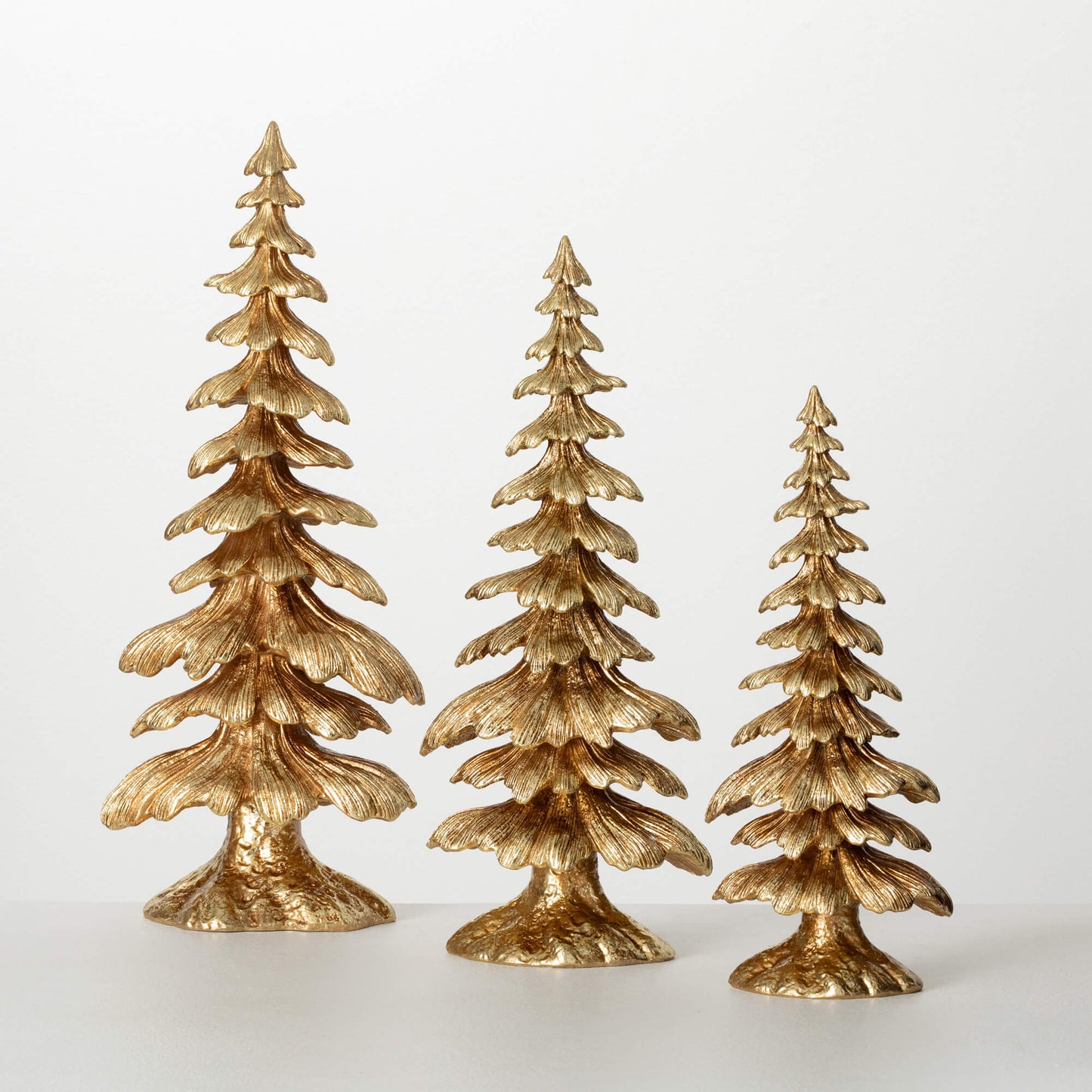 Gold Tabletop Tree Trio Decoration