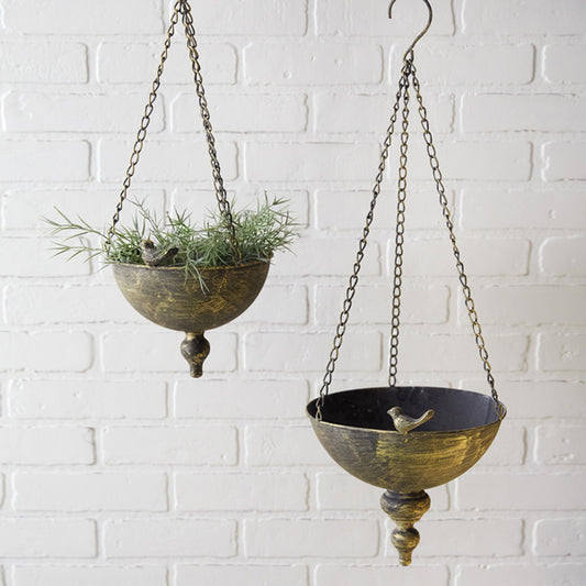 Hanging Finial Planters Set