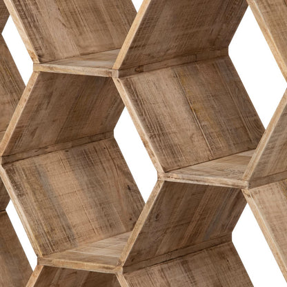 Honeycomb Wooden Etagere