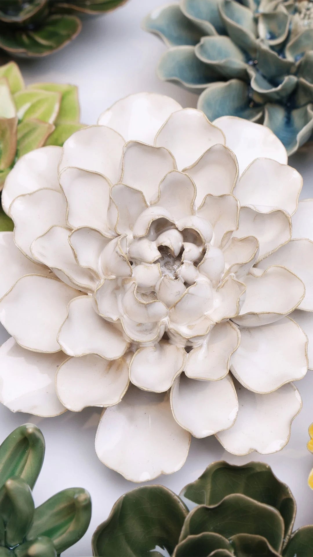 Ivory Water Lily Wall Flower