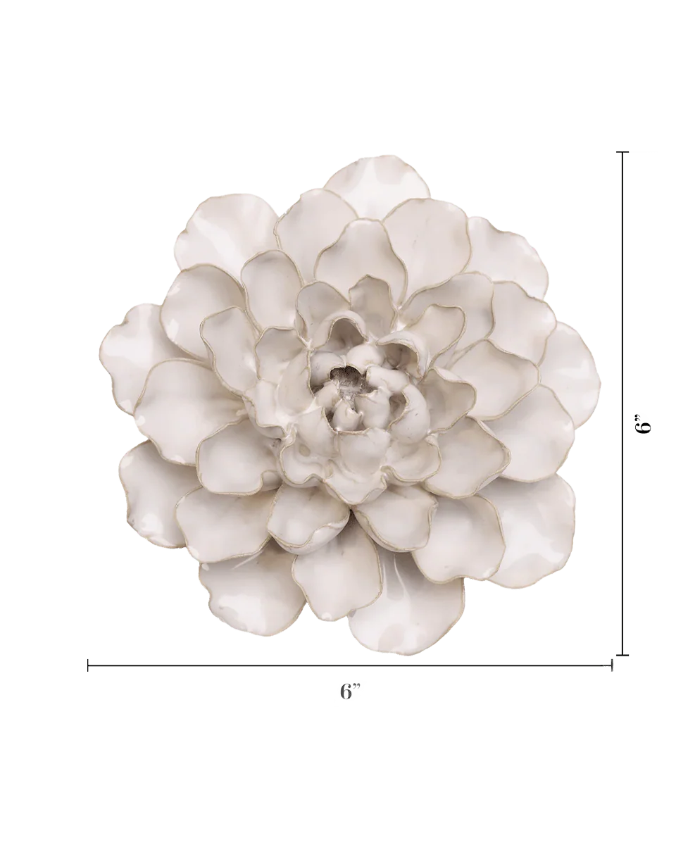 Ivory Water Lily Wall Flower
