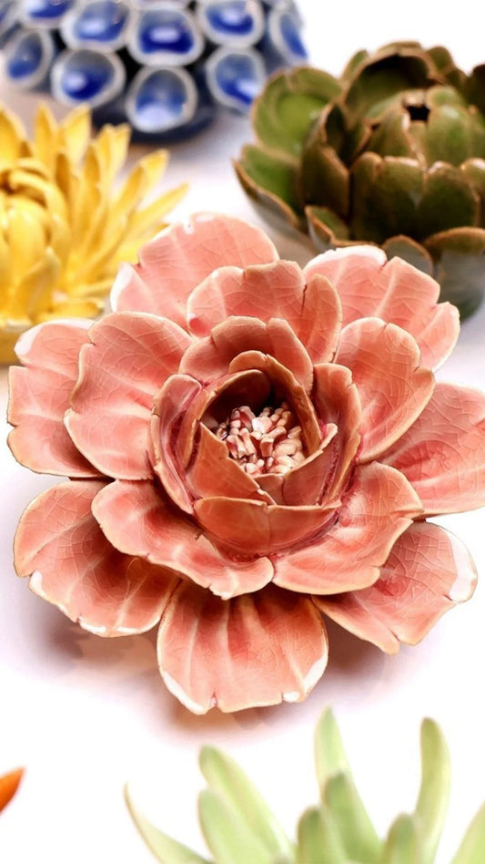 Champagne Pink Rose Wall Flower